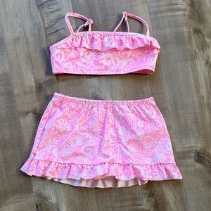 Lilly Pulitzer Girls 2 Piece Swim Skirt Set - 4T
